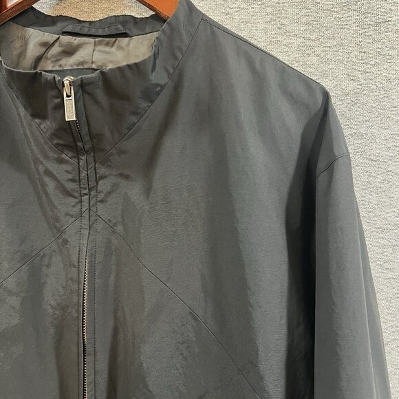 Banana Republic Black Lined Light Jacket Mens XL With Pockets - Picture 6 of 15
